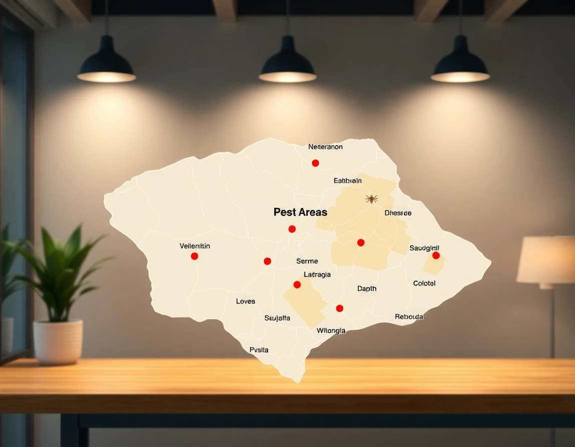 Pest Control Service Areas Map